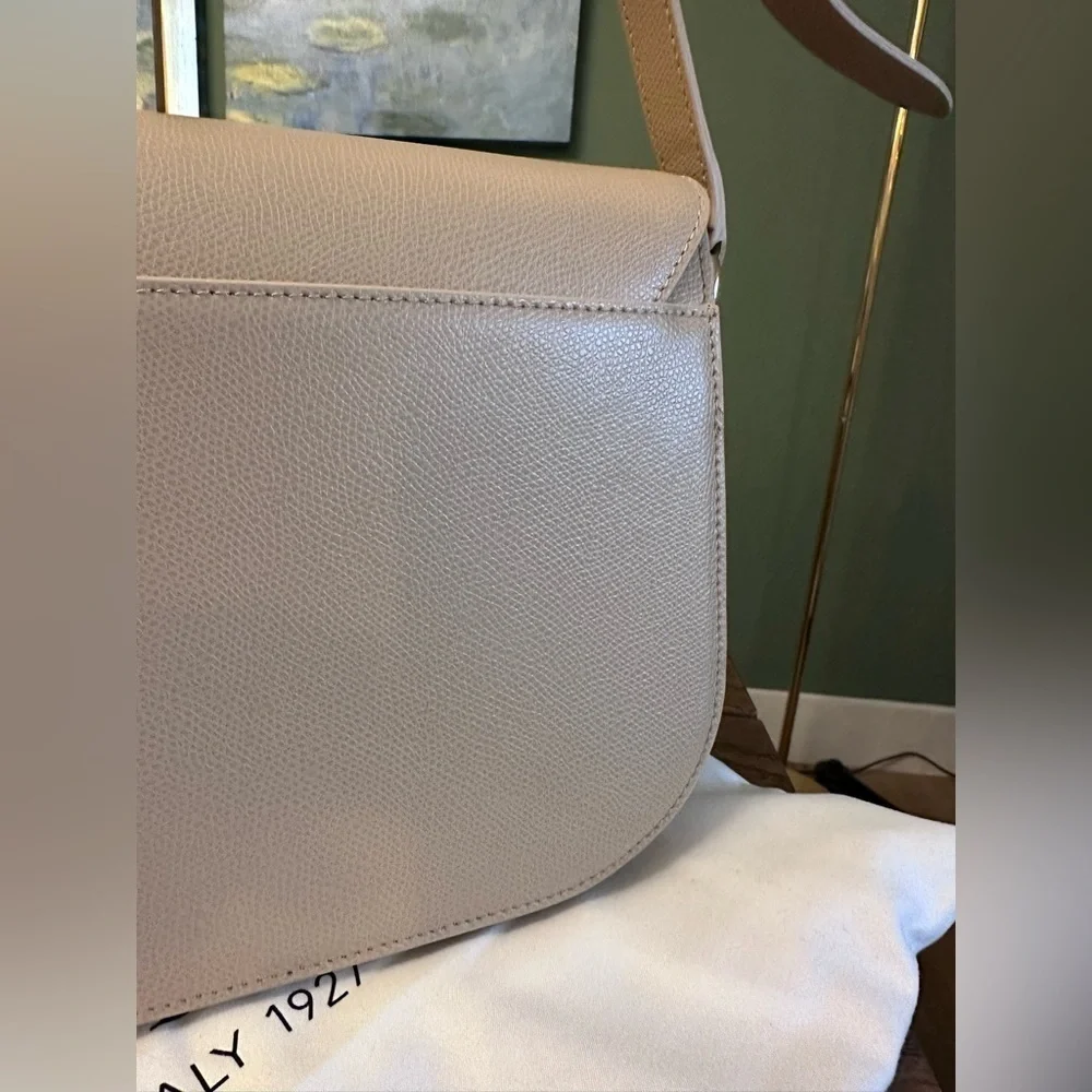 NWT! NEW! Furla Signature Furla 1927 Shoulder Bag -Sand